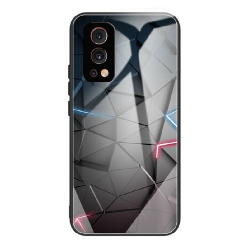 Cover OnePlus Nord 2 5G Geometria In Vetro Temperato