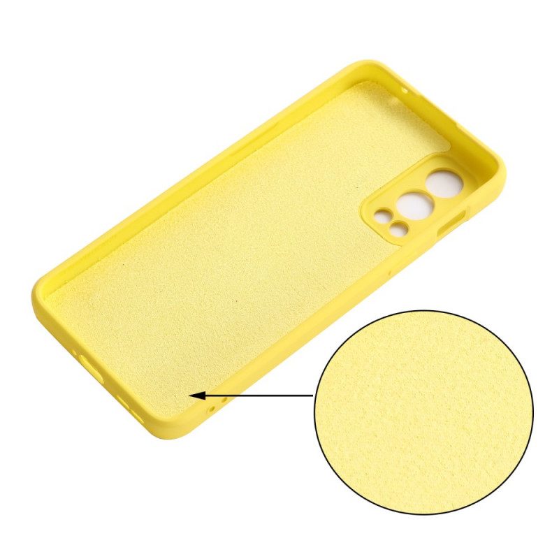 Cover OnePlus Nord 2 5G Silicone Liquido Con Cordino