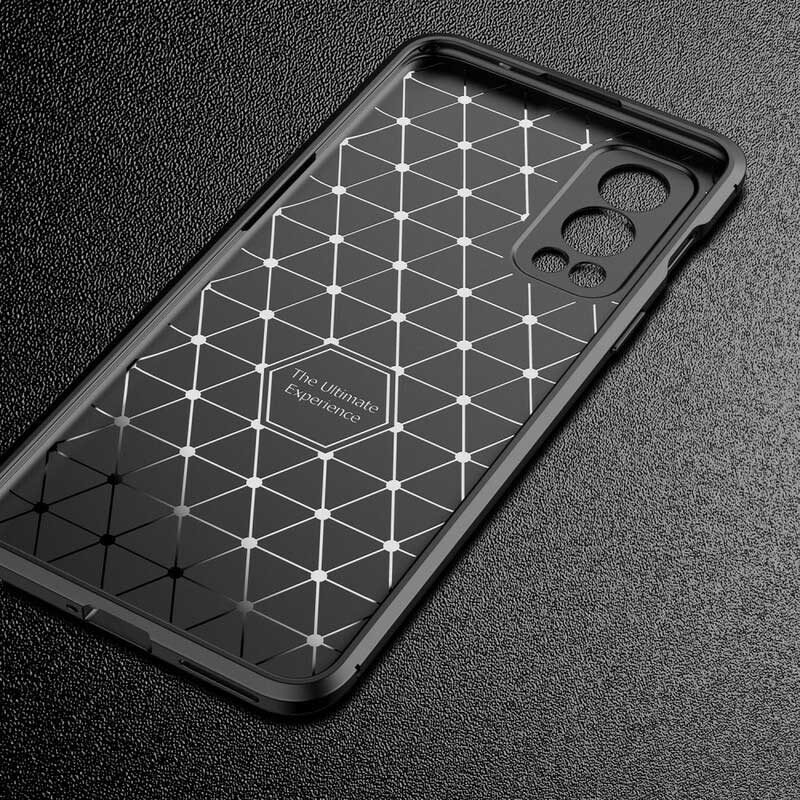 Cover OnePlus Nord 2 5G Struttura Flessibile In Fibra Di Carbonio