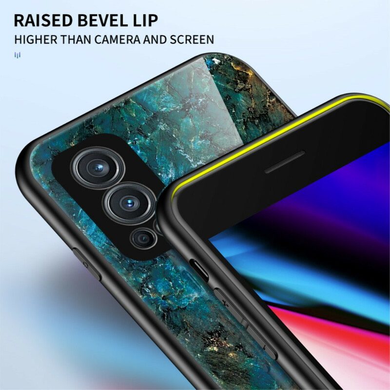 Cover OnePlus Nord 2 5G Vetro Temperato Colori Marmo