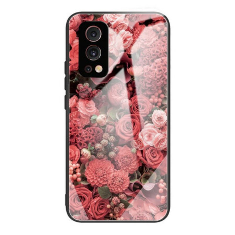 Cover OnePlus Nord 2 5G Vetro Temperato Rose Flowers