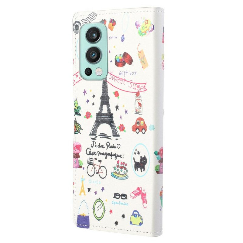 Custodia in pelle OnePlus Nord 2 5G Amo Parigi