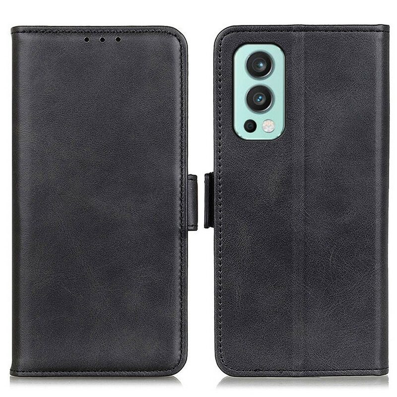 Custodia in pelle OnePlus Nord 2 5G Folio Cover Doppio Lembo