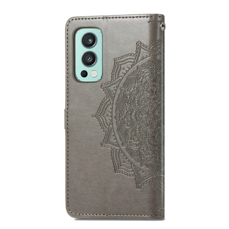 Custodia in pelle OnePlus Nord 2 5G Mandala Medioevo