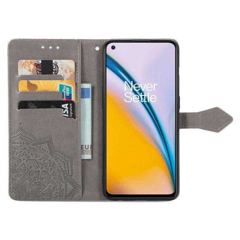 Custodia in pelle OnePlus Nord 2 5G Mandala Medioevo