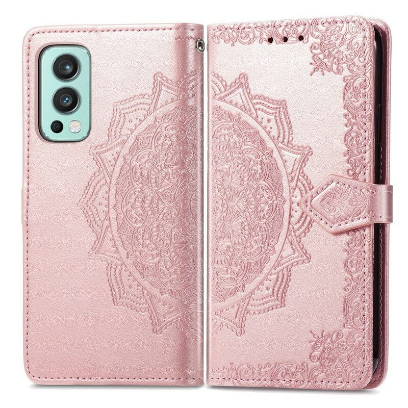 Custodia in pelle OnePlus Nord 2 5G Mandala Medioevo