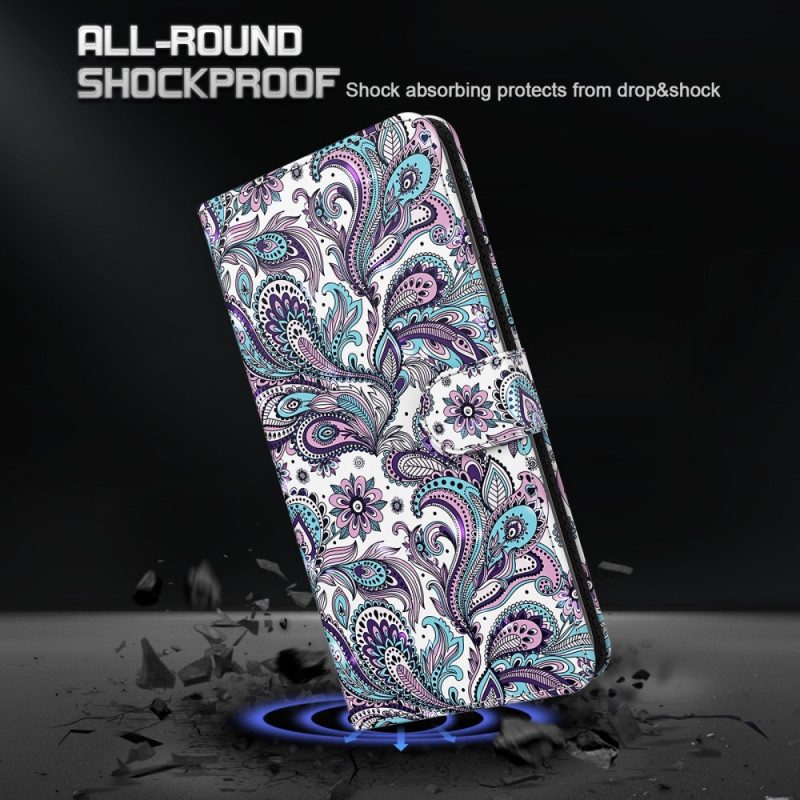 Custodia in pelle OnePlus Nord 2 5G Paisley