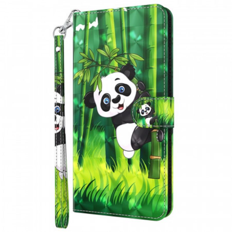 Custodia in pelle OnePlus Nord 2 5G Panda E Bambù