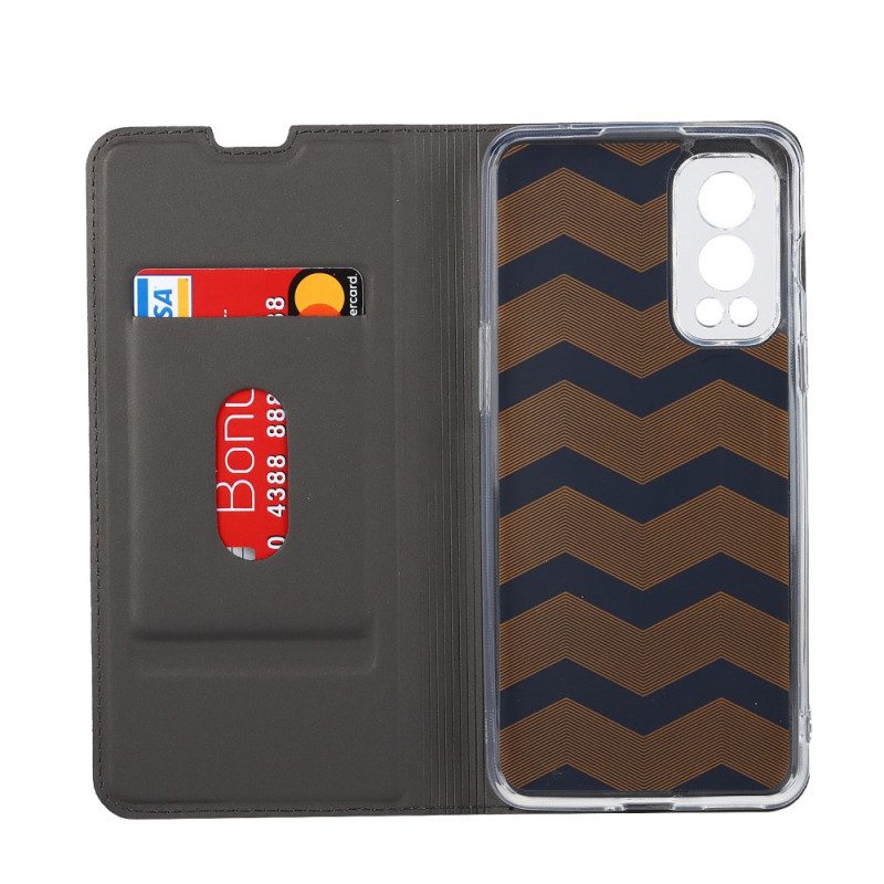 Folio Cover OnePlus Nord 2 5G Custodia in pelle Chiusura Magnetica