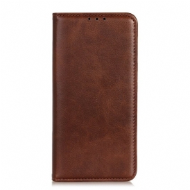 Folio Cover OnePlus Nord 2 5G Custodia in pelle Crosta Di Pelle Opaca