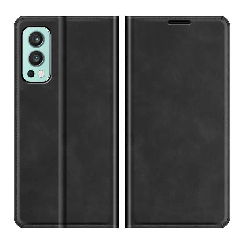 Folio Cover OnePlus Nord 2 5G Custodia in pelle Tocco Di Pelle