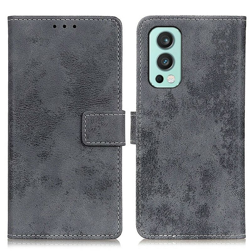 Folio Cover OnePlus Nord 2 5G Ecopelle Vintage