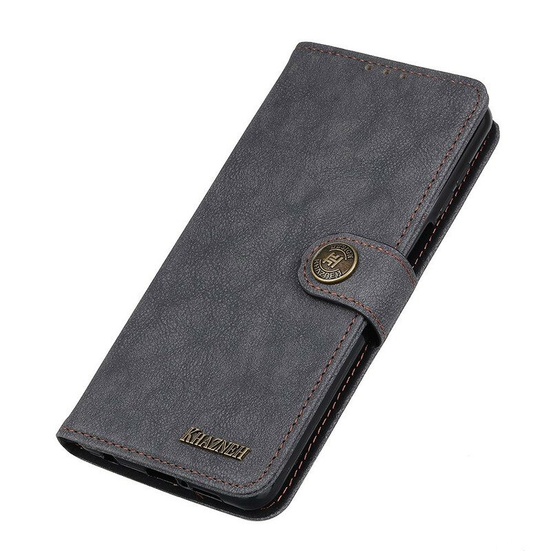 Folio Cover OnePlus Nord 2 5G Khazneh Retro Crosta Ecopelle