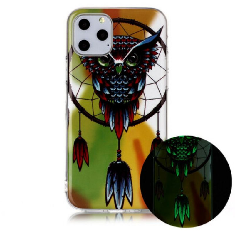 Cover iPhone 11 Pro Acchiappasogni Gufo Fluorescente