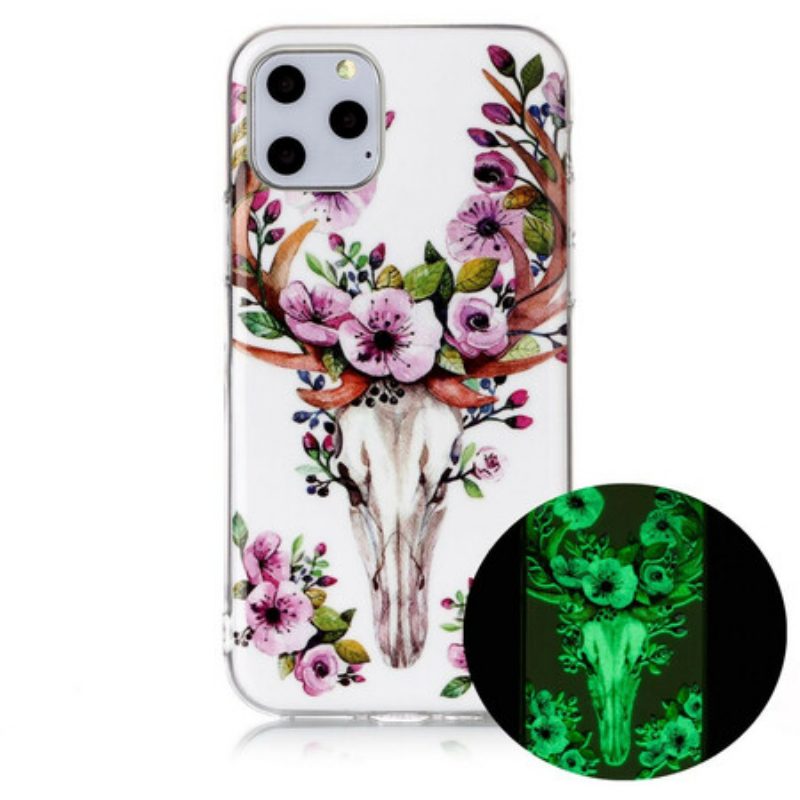 Cover iPhone 11 Pro Alce Floreale Fluorescente