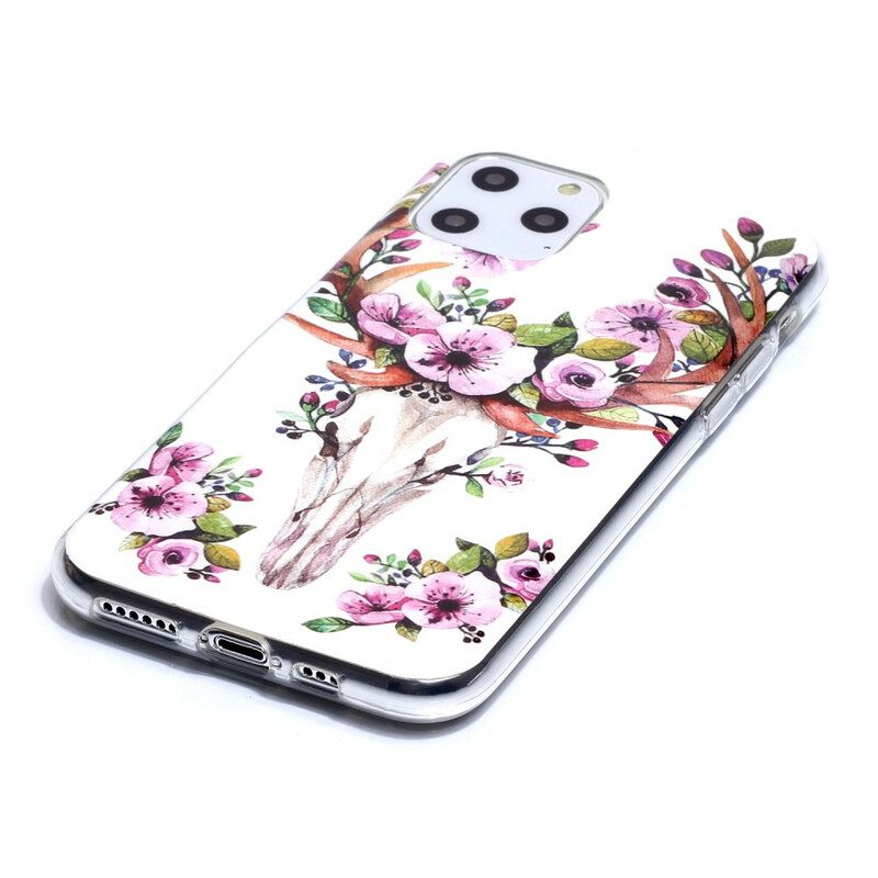 Cover iPhone 11 Pro Alce Floreale Fluorescente