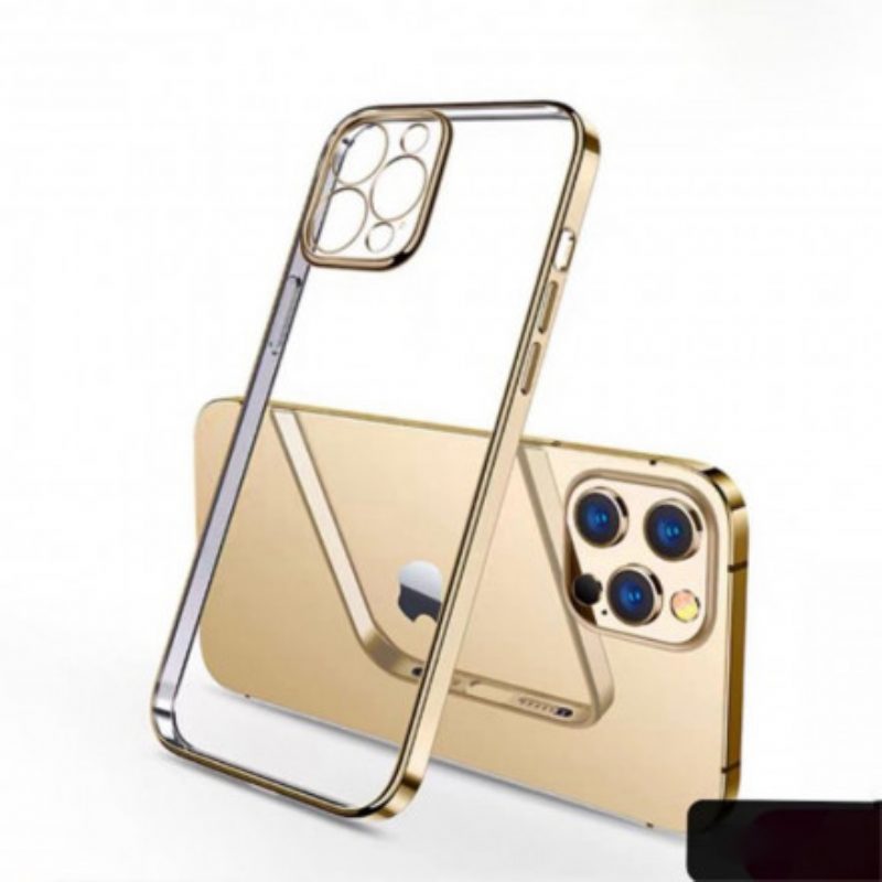 Cover iPhone 11 Pro Bordi Stile Metallo Trasparente Sulada