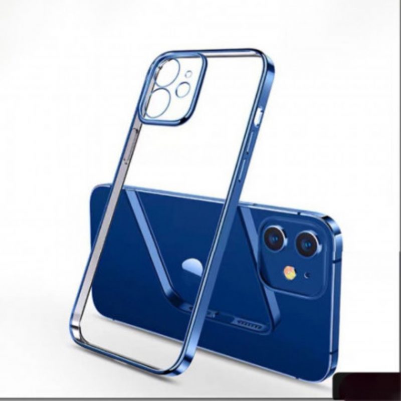 Cover iPhone 11 Pro Bordi Stile Metallo Trasparente Sulada