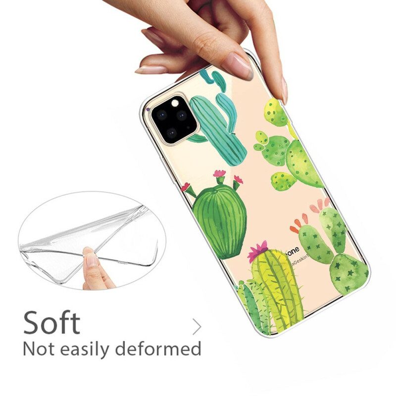 Cover iPhone 11 Pro Cactus Dell'acquerello