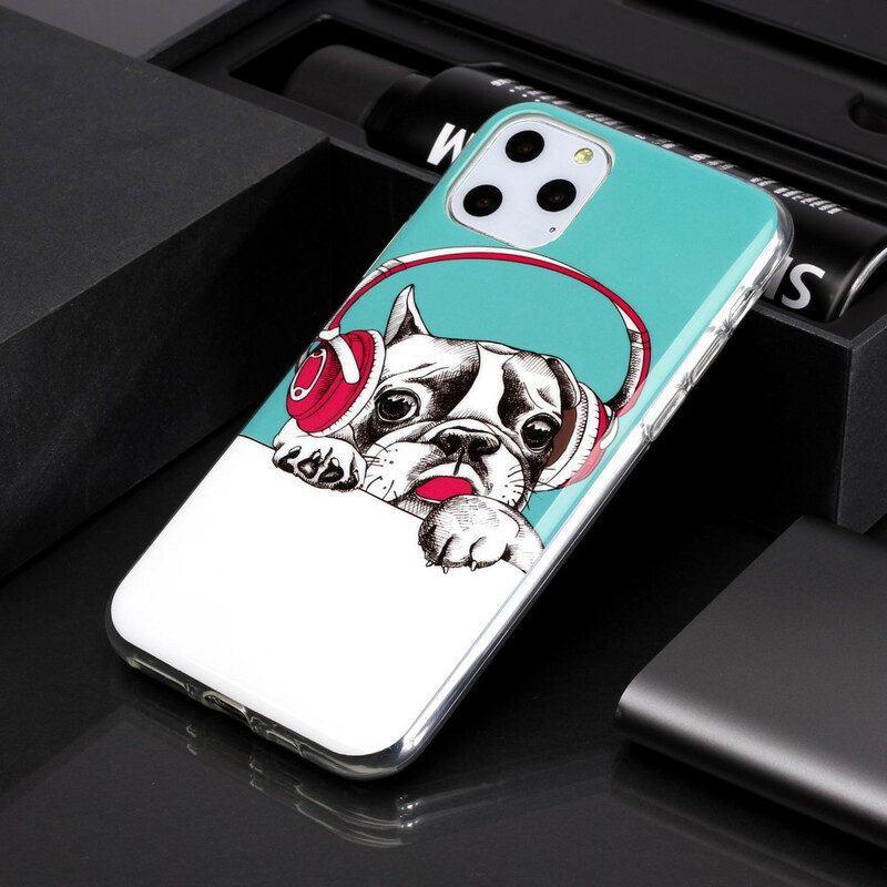 Cover iPhone 11 Pro Cane Fluorescente