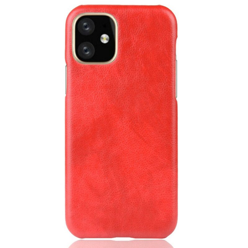 Cover iPhone 11 Pro Effetto Pelle Litchi