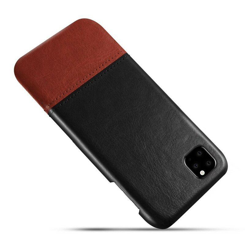 Cover iPhone 11 Pro Ksq Effetto Pelle Bicolore