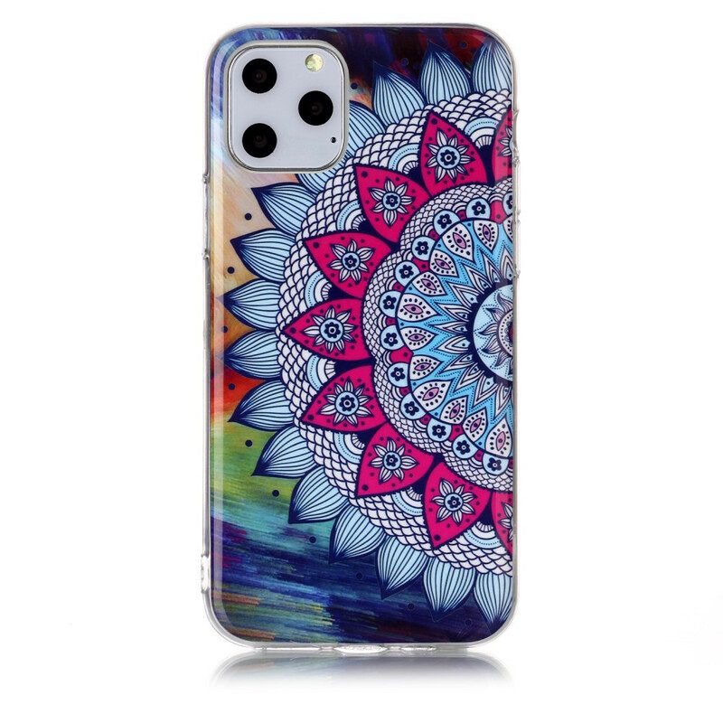 Cover iPhone 11 Pro Mandala Colorato Fluorescente