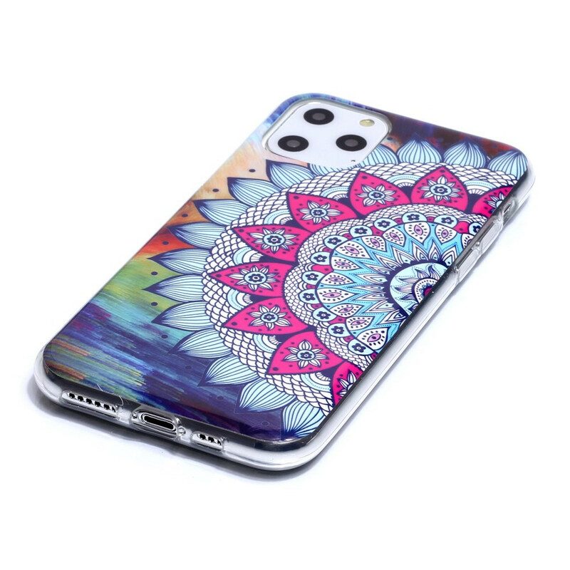 Cover iPhone 11 Pro Mandala Colorato Fluorescente