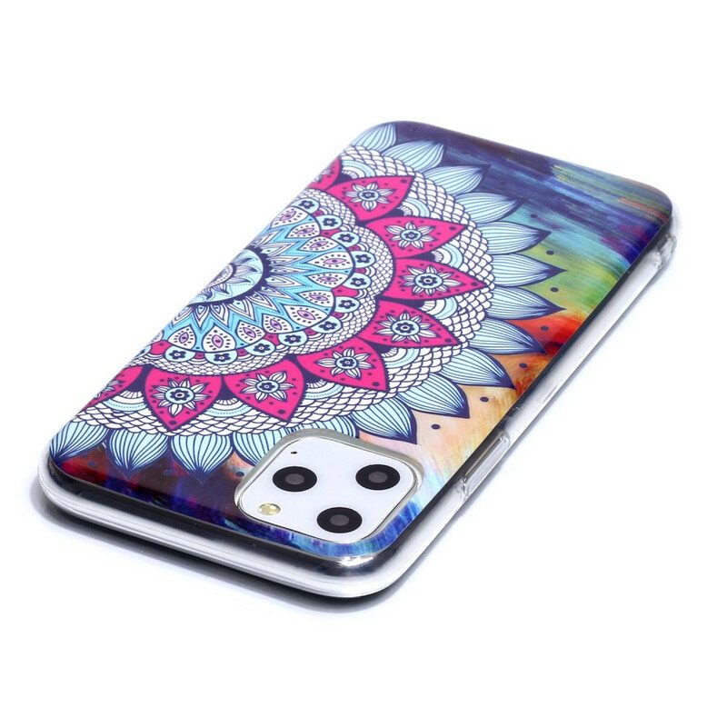 Cover iPhone 11 Pro Mandala Colorato Fluorescente