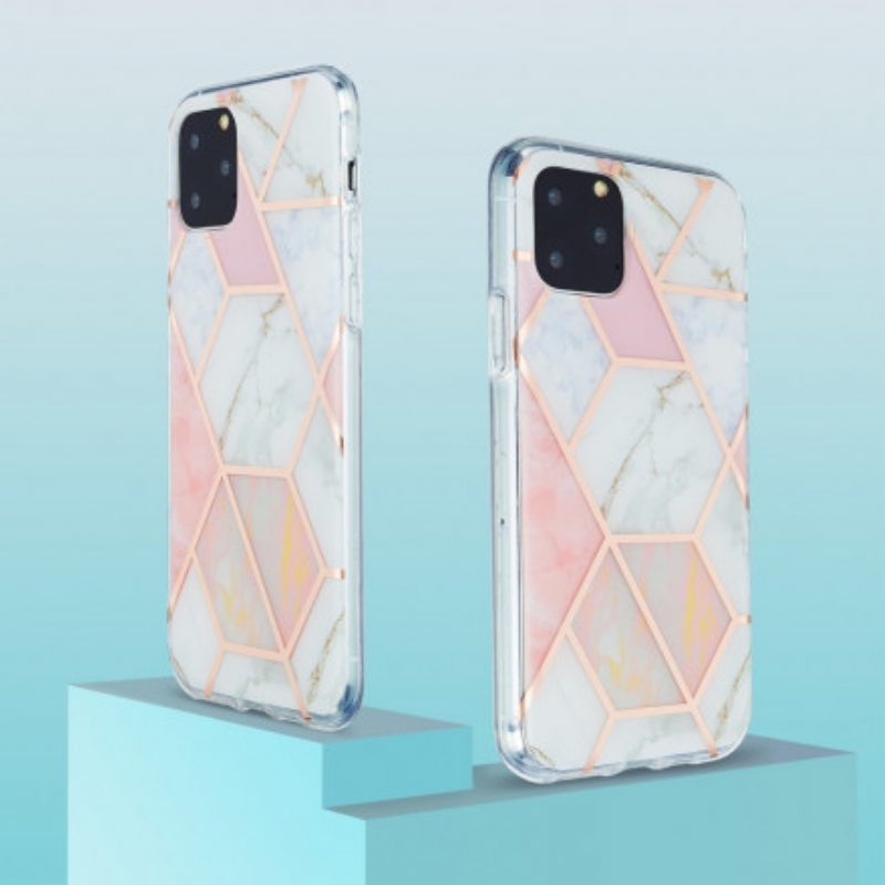 Cover iPhone 11 Pro Marmo Geometrico Appariscente