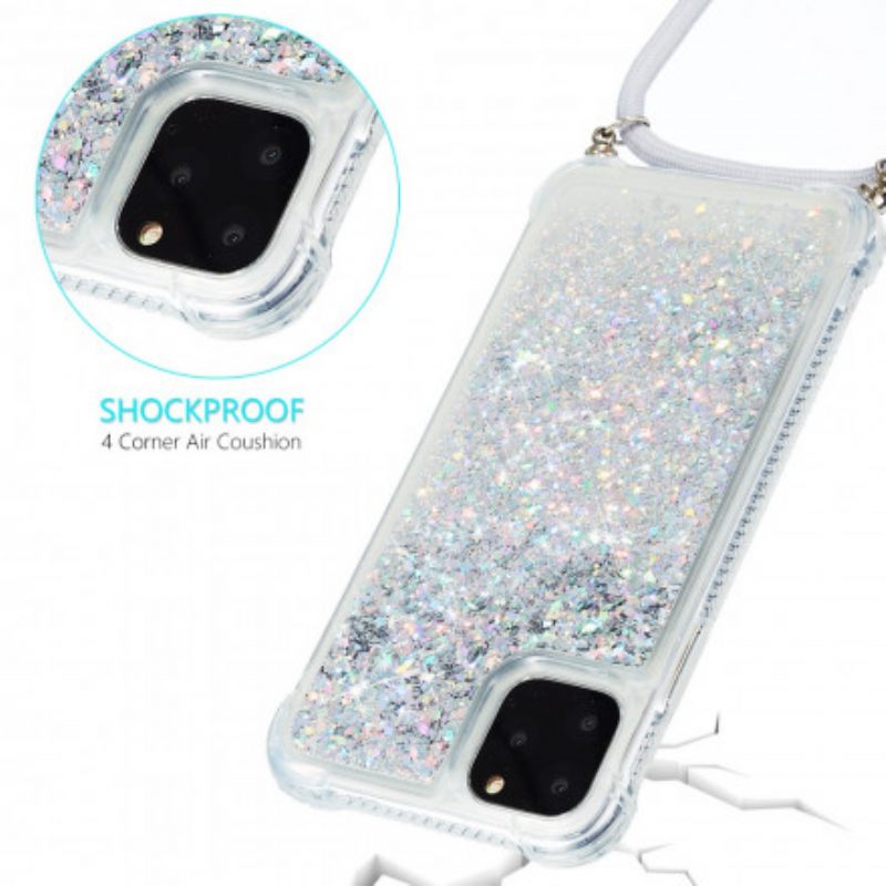 Cover iPhone 11 Pro Paillettes E Coulisse