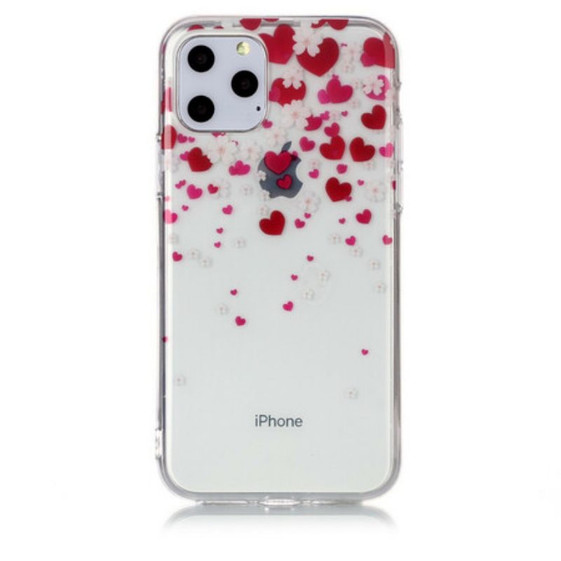 Cover iPhone 11 Pro Pioggia Di Cuori