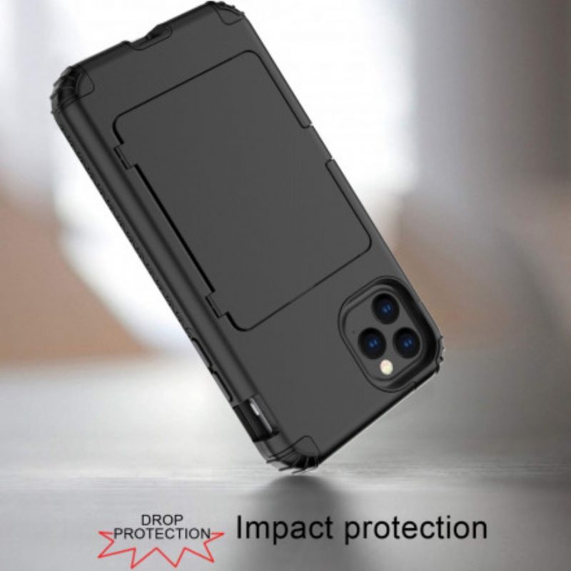 Cover iPhone 11 Pro Porta Carte Ibrido E Specchio