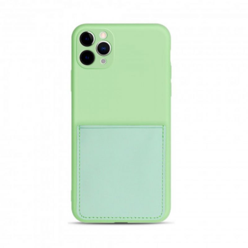 Cover iPhone 11 Pro Portacarte In Silicone Ed Ecopelle