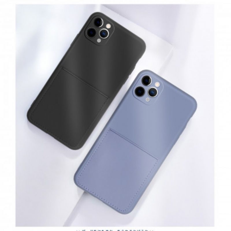 Cover iPhone 11 Pro Portacarte In Silicone Ed Ecopelle