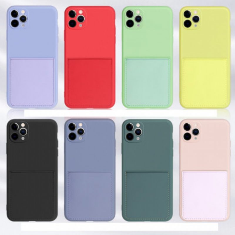 Cover iPhone 11 Pro Portacarte In Silicone Ed Ecopelle