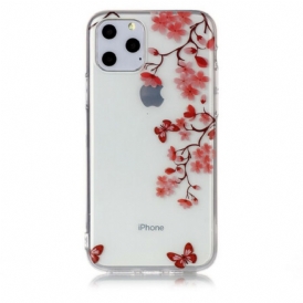 Cover iPhone 11 Pro Ramo Trasparente Con Farfalle