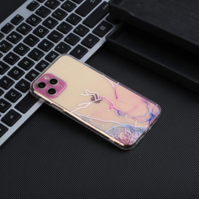 Cover iPhone 11 Pro Silicone Flessibile Artistico