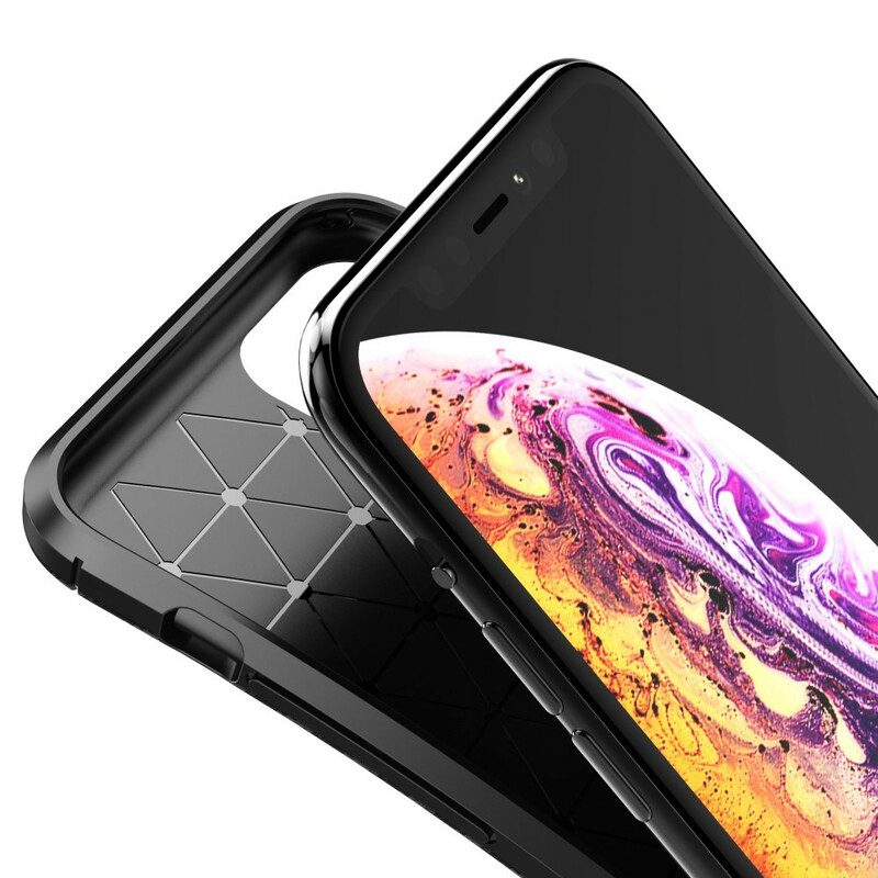 Cover iPhone 11 Pro Struttura Flessibile In Fibra Di Carbonio