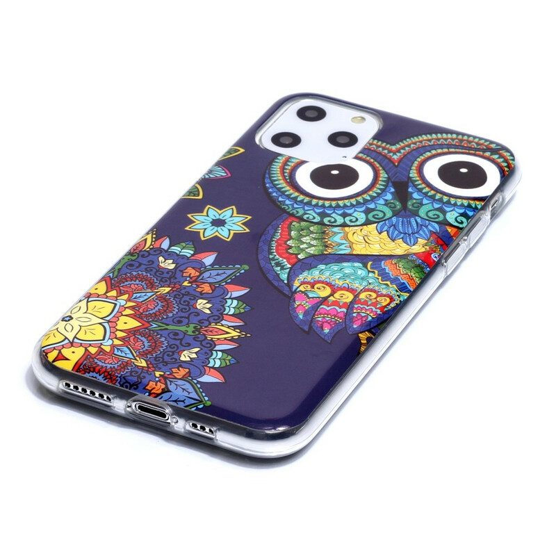 Cover iPhone 11 Pro Unico Gufo Fluorescente