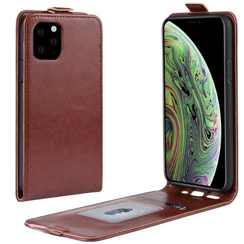 Custodia A Portafoglio iPhone 11 Pro Folio Cover Retro Pieghevole