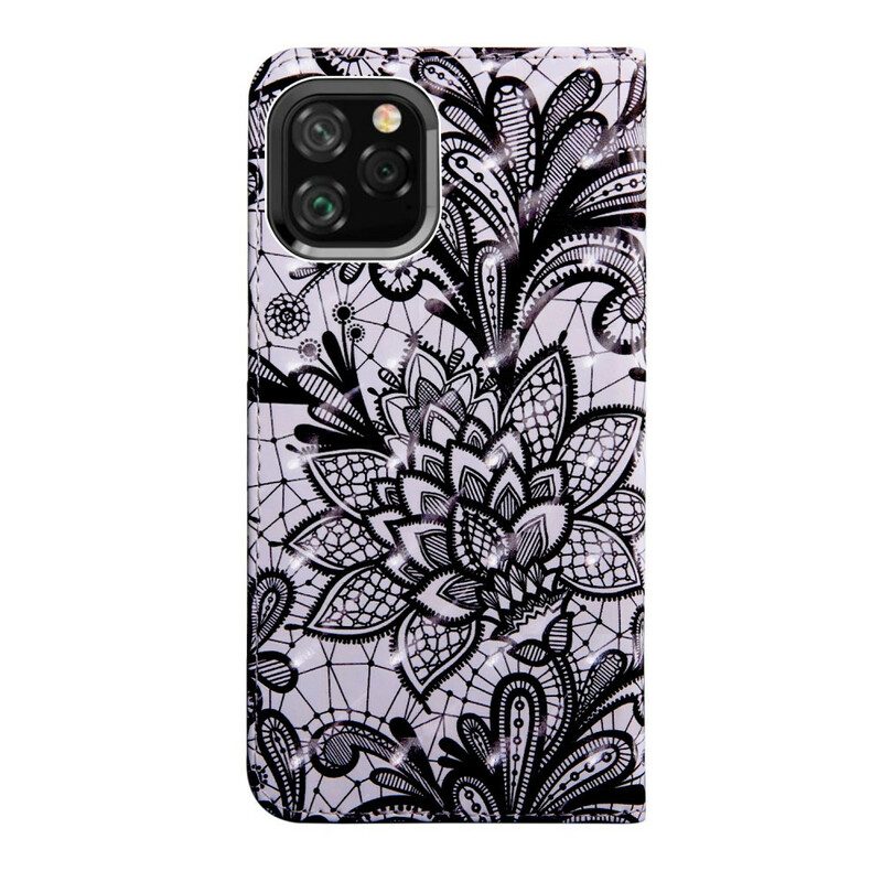 Custodia in pelle iPhone 11 Pro Completamente In Pizzo