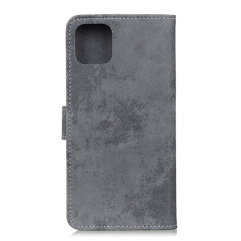 Custodia in pelle iPhone 11 Pro Effetto Pelle Vintage