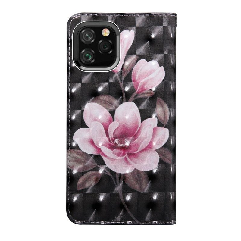 Custodia in pelle iPhone 11 Pro Fiori Sbocciati