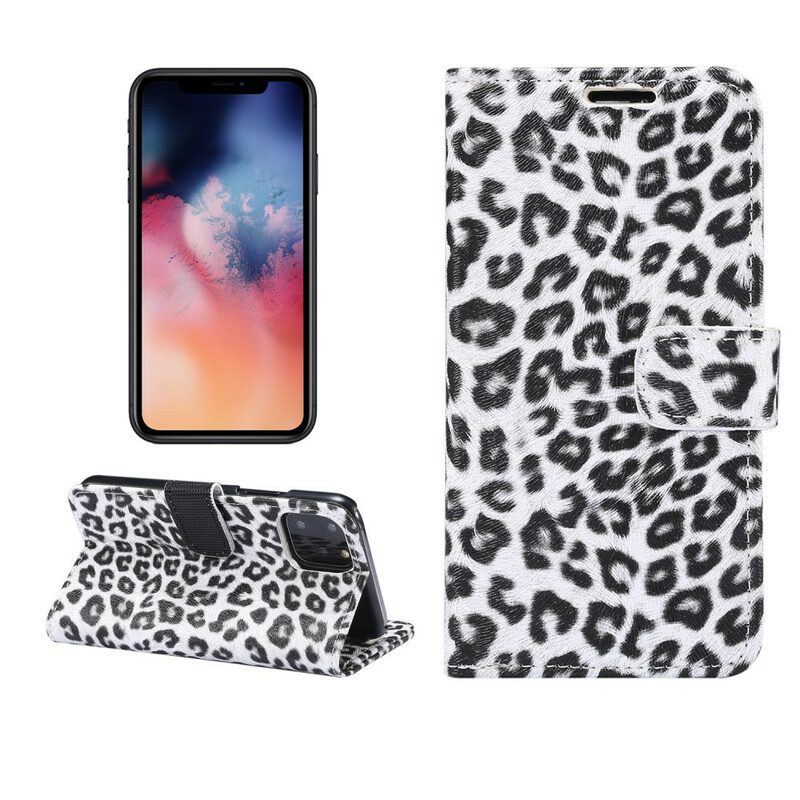 Custodia in pelle iPhone 11 Pro Leopardo