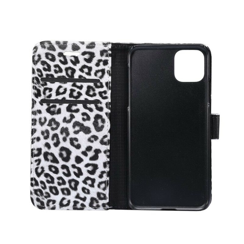 Custodia in pelle iPhone 11 Pro Leopardo