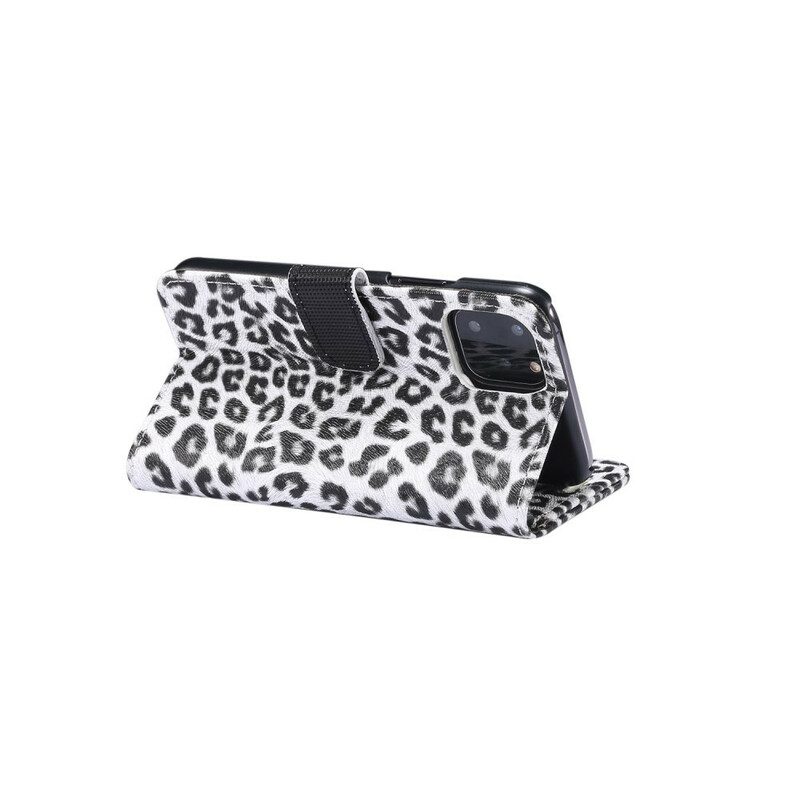 Custodia in pelle iPhone 11 Pro Leopardo