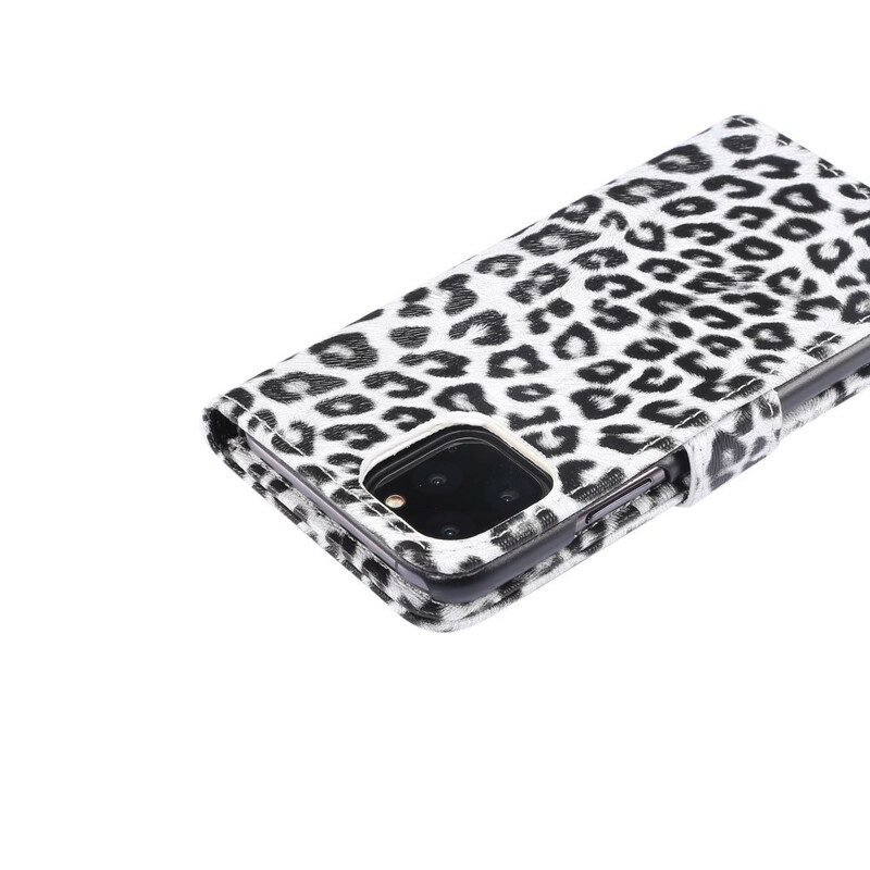 Custodia in pelle iPhone 11 Pro Leopardo