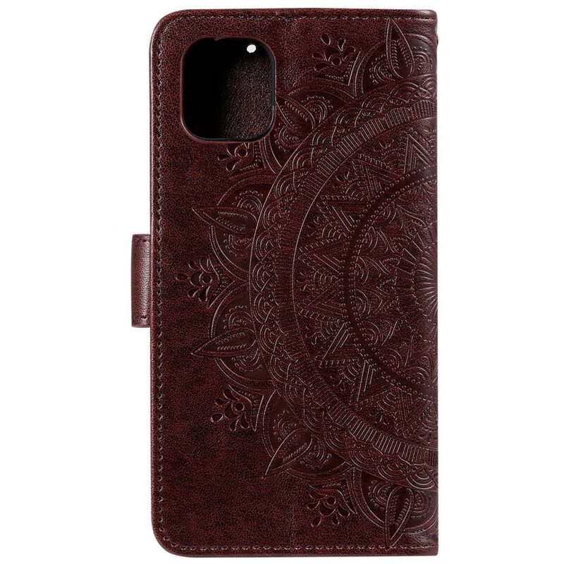 Custodia in pelle iPhone 11 Pro Mandala Del Sole