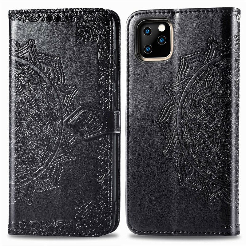 Custodia in pelle iPhone 11 Pro Mandala Medioevo